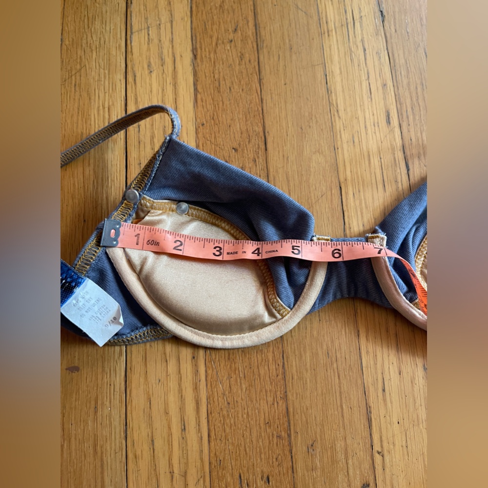 90s Vintage Ritchie Swimwear Faux Denim Swimsuit - Picture 6 of 15